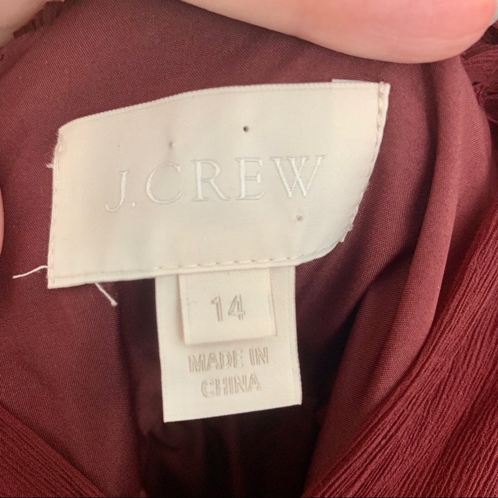 J Crew Silk Chiffon Bridesmaid Dress - Picture 5 of 6